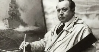 photo M.Y Boureau Paguenaud ds son atelier Limoges 1925