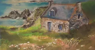 Maison style celtique - Pastel Maison style celtique - Pastel
