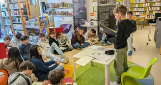 Les 5e CHAAP découvrent Marcela Delpastre