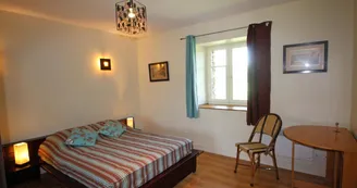 Gite" La Feuillardière" à Champagnac La Riviere en Haute-Vienne chambre "italienne"_28
