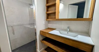 Le manoir de la Borie sur la commune de La Porcherie en Haute-Vienne - salle d'eau chambre 3_28