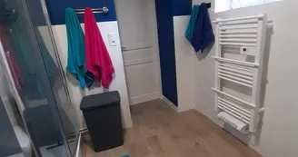 Le gîte à la campagne à Chassagnas sur la commune de La Croisille Sur Briance en Haute-Vienne - salle d'eau avec wc_17