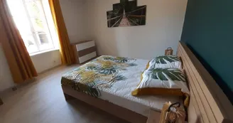 Le gîte à la campagne à Chassagnas sur la commune de La Croisille Sur Briance en Haute-Vienne - chambre lit 140_12
