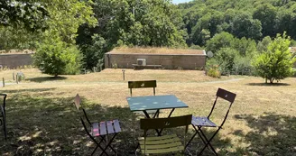 Espace détente ombragé
