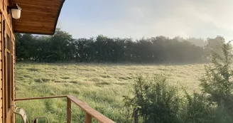 La Roulotte du Verger, belle lumière matinale