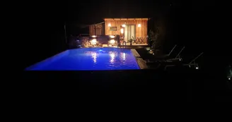 Cabane avec bain nordique