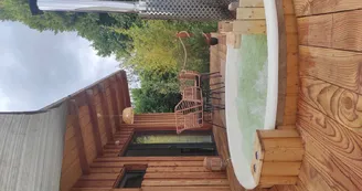 Cabane avec bain nordique