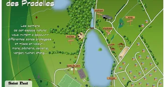 Plan du site naturel des Pradelles