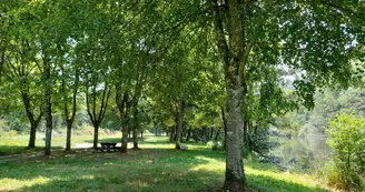 Aire de pique-nique de Beaufort ombragée et au calme le long de la rivière à Saint-Léonard de Noblat Aire de pique-nique de Beaufort ombragée et au calme le long de la rivière à Saint-Léonard de Noblat