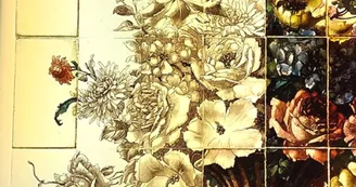 Bouquet  grisailles
