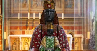 Vierge Noire émaillée
