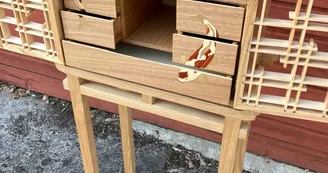 Meuble cabinet sur piètement - Songes d'ébène