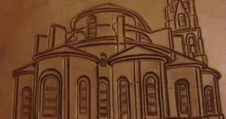 Gravure Collégiale de Saint Léonard de Noblat 