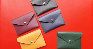 Enveloppe en cuir