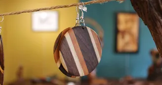 Boucles d'Oreilles - Mine de Bois