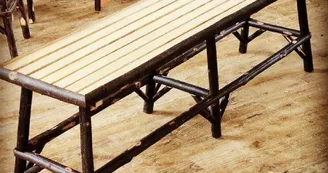 Banc en châtaignier