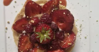 Tartelette aux fraises de l'Auberge Saint Martin entre Saint Léonard de Noblat et Ambazac Tartelette aux fraises de l'Auberge Saint Martin entre Saint Léonard de Noblat et Ambazac
